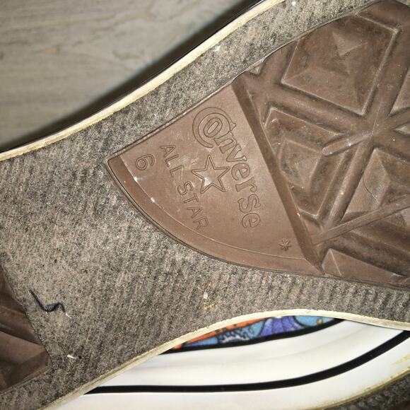 Converse Drew Brophy Womens 8 LImited Edition Art to Wear Sneaker Chuck Mens 6 - Picture 9 of 11